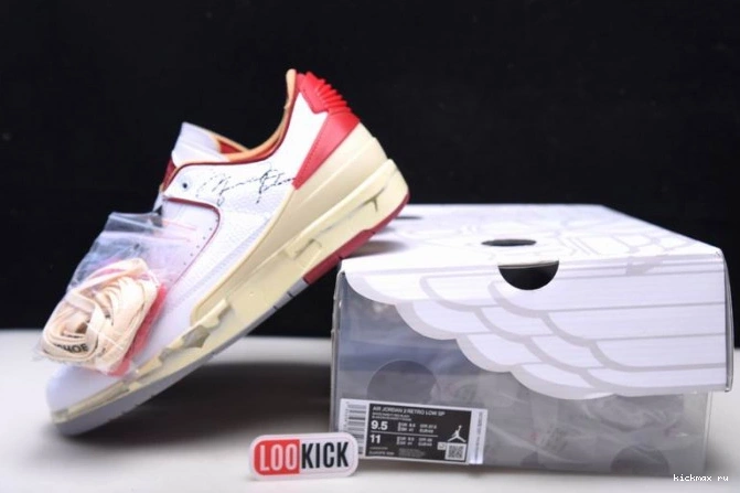 Cheap 2 Jordan Red DJ4375-106 Low SP White Off-White Retro 0714